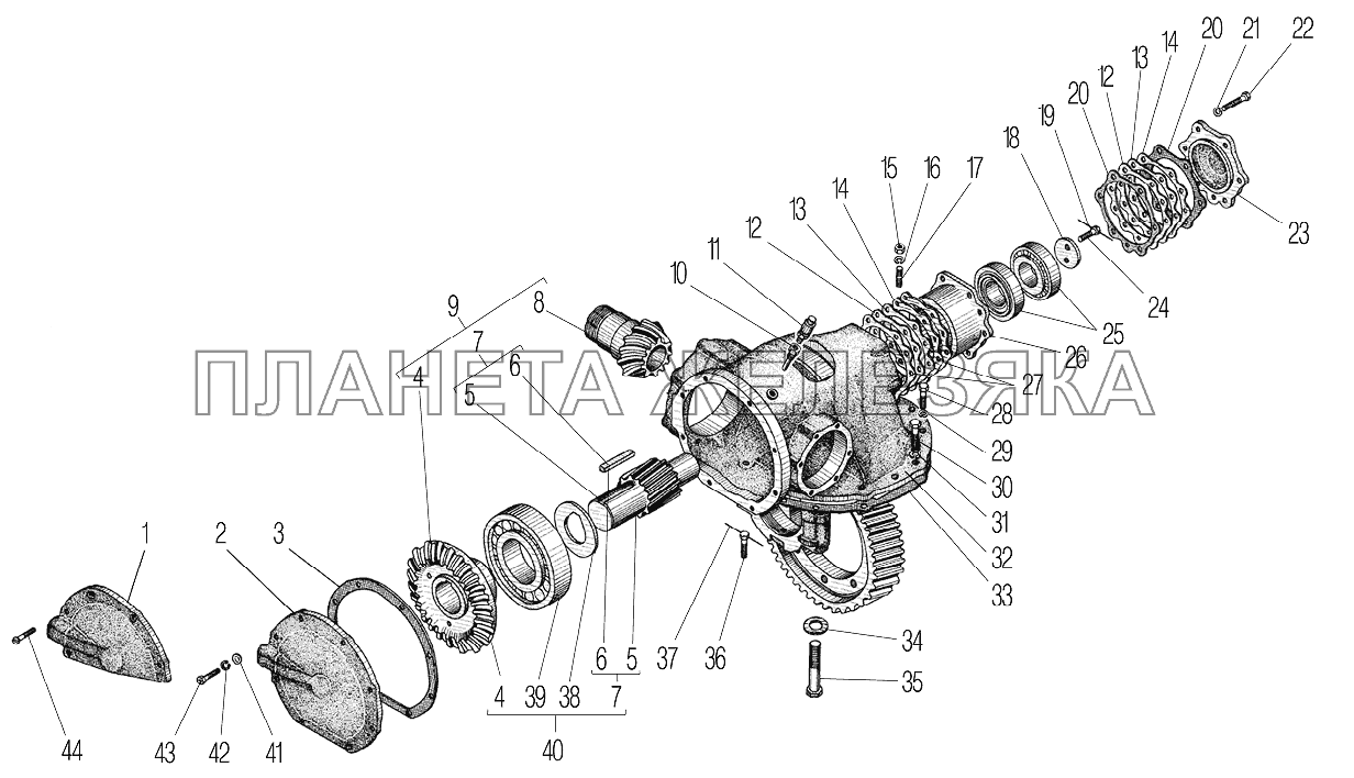 Редуктор главной передачи УРАЛ-4320-61